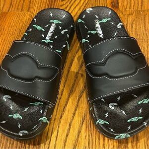 Star Wars Black Mandalorian Kids Sandals
